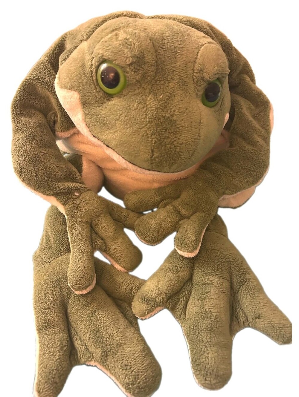 GUND Filmore Frog Plush 24" Giant Stuffed Animal Vintage Green Toad Toy